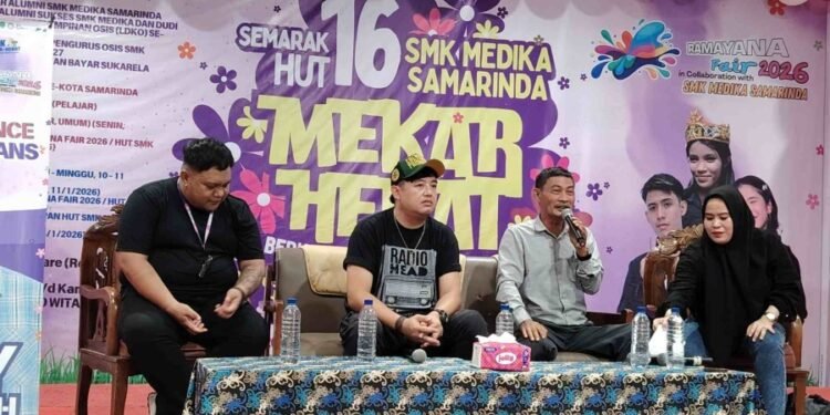 Ary Goliath hingga Penyanyi D’Academy Meriahkan HUT ke-16 SMK Medika Samarinda